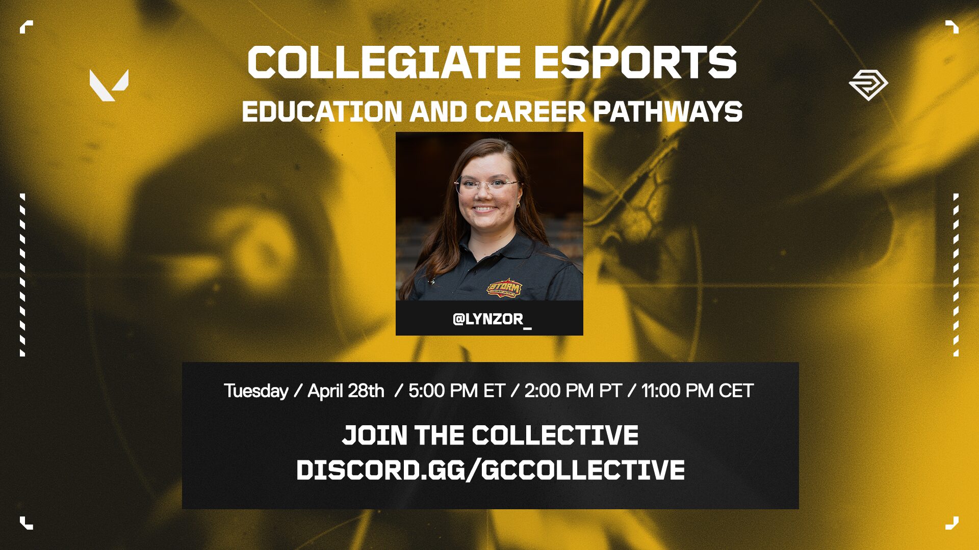 Game Changers Collective | Tactical Tuesday: Collegiate esports – education and career pathsways Event Logo